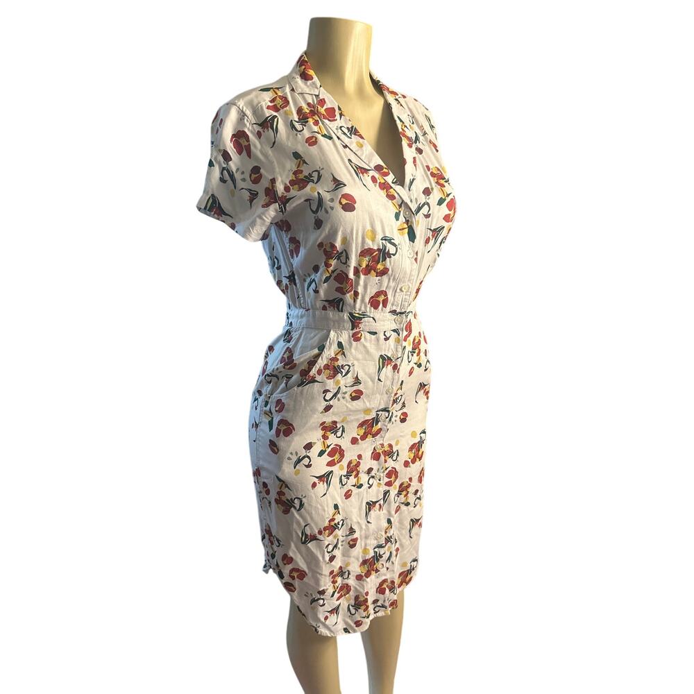 Women XS Bridge & Burn Dolores Sustainable Series Floral Print Shirt Dress